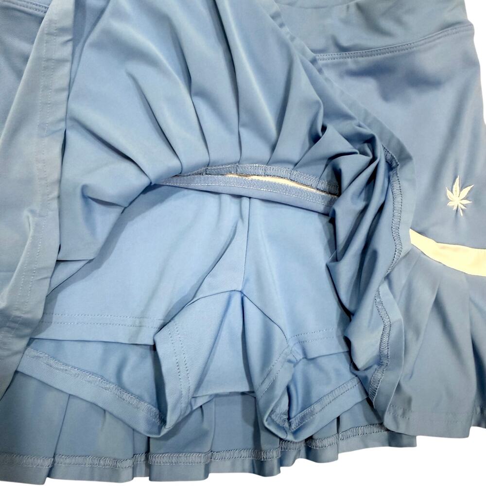Boast Pleated Tennis Skort Sz. S Blue White Y2K Golf Skirt Preppy Coquette Twee - Picture 8 of 10